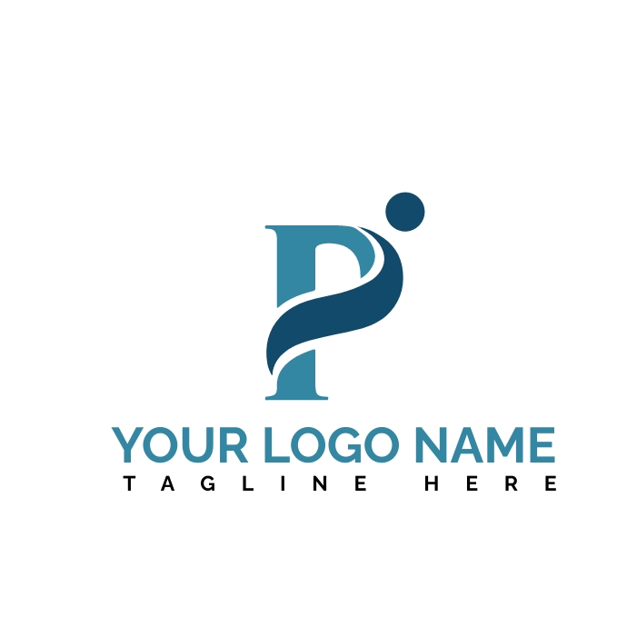 P logo design| Company logo template